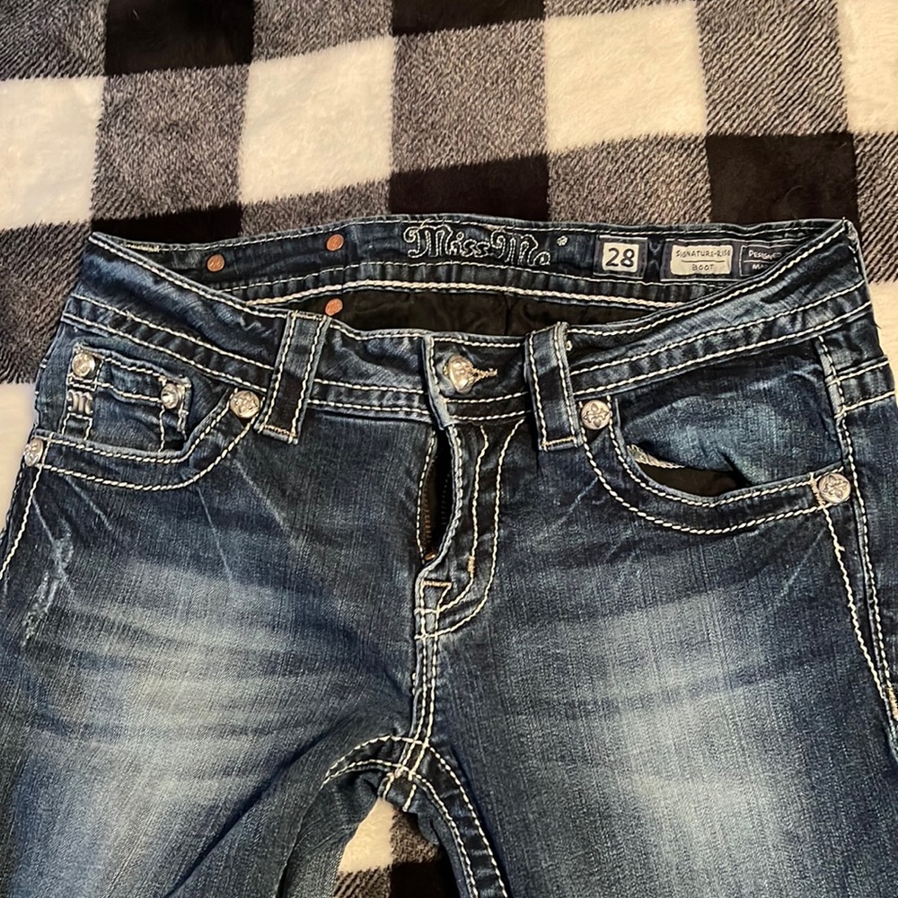 *Worn* Miss Me Boot Cut Wing Jeans